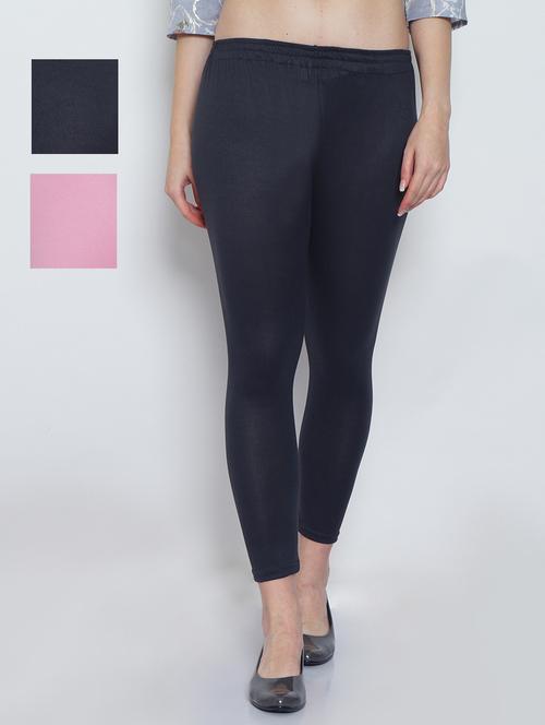 pack of 3 solid leggings - 19579001 - Very Small Image - 1