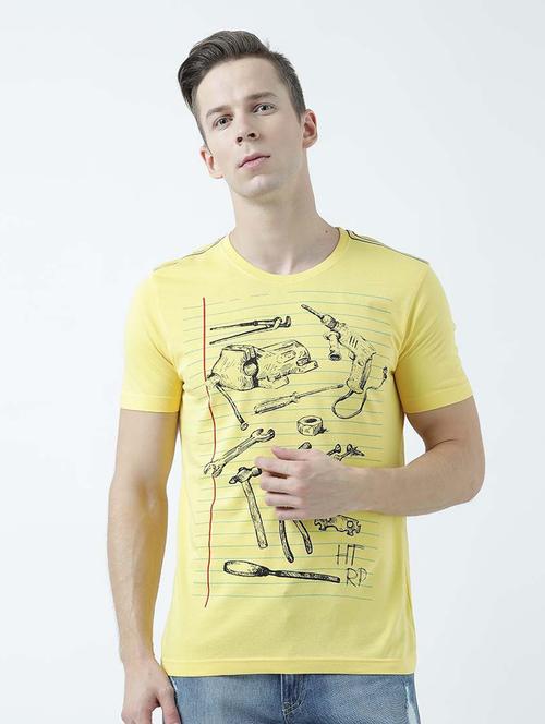 men front print short sleeve t-shirt - 19580564 - Very Small Image - 1