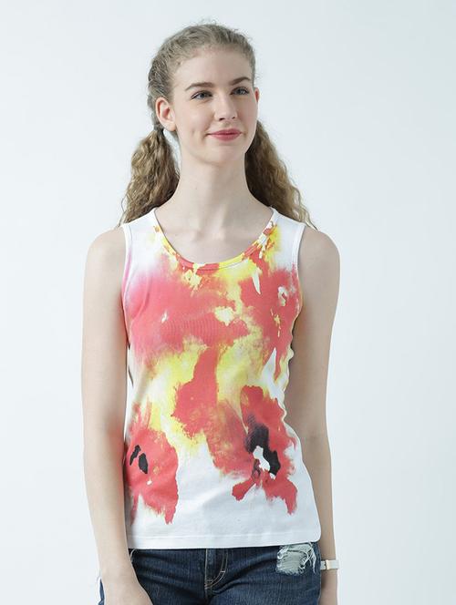 women's front print round neck t-shirt - 19582824 - Very Small Image - 1
