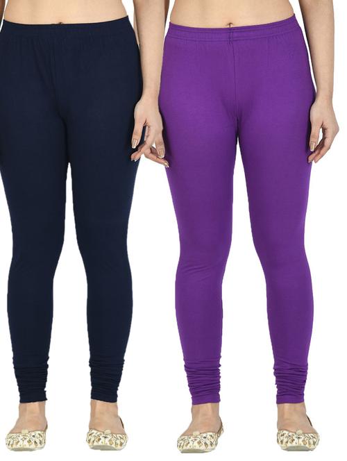 women solid leggings combo - 19583316 - Very Small Image - 1
