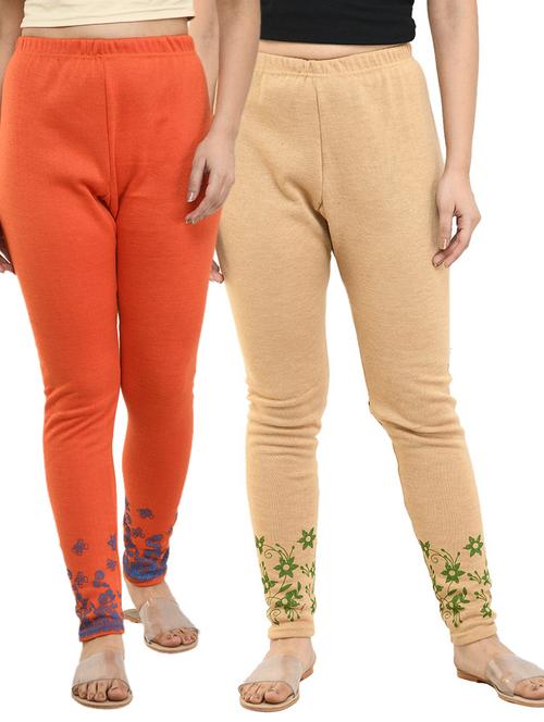 women solid leggings combo - 19583374 - Very Small Image - 1