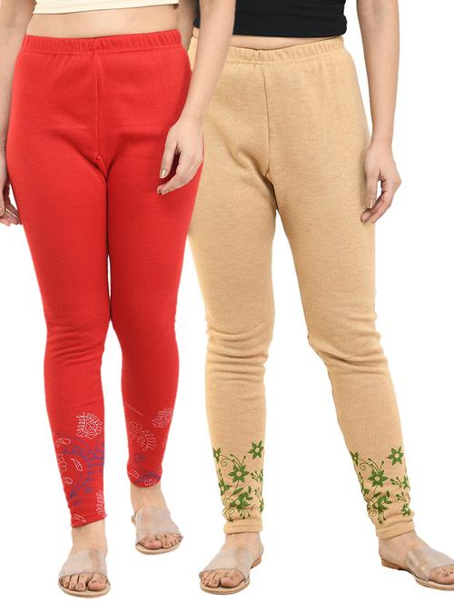 women printed leggings combo - 19583408 - Very Small Image - 1