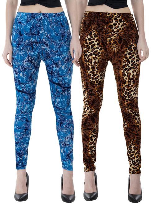 women printed leggings combo - 19583461 - Very Small Image - 1
