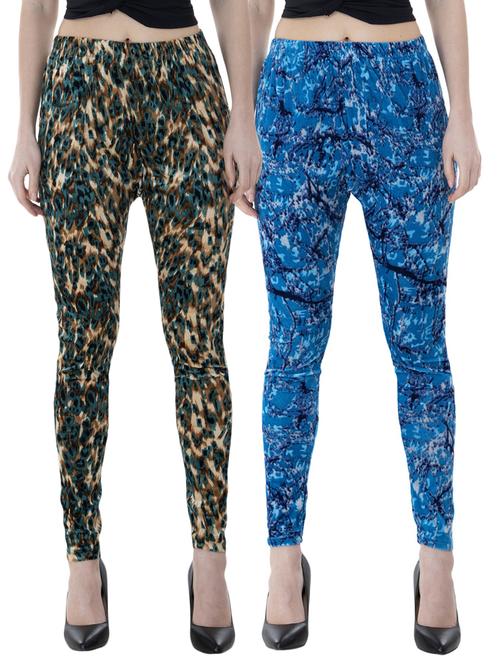 women printed leggings combo - 19583485 - Very Small Image - 1