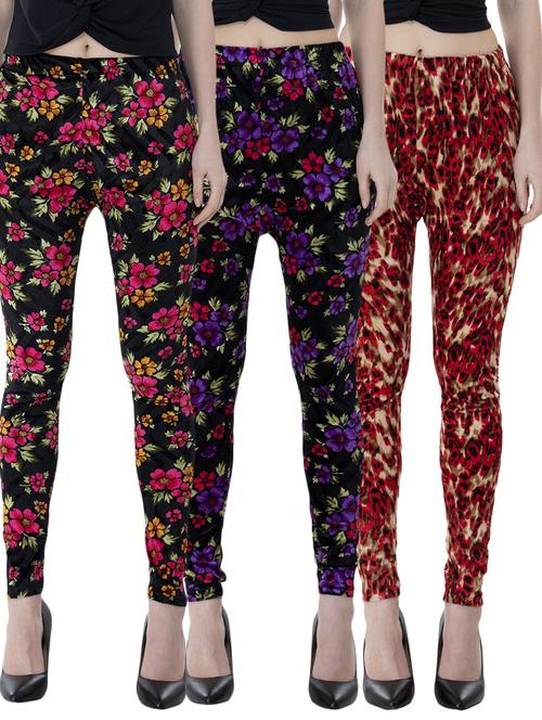 women printed leggings combo - 19583515 - Very Small Image - 1