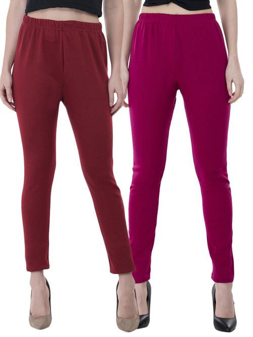 women solid leggings combo - 19583526 - Very Small Image - 1