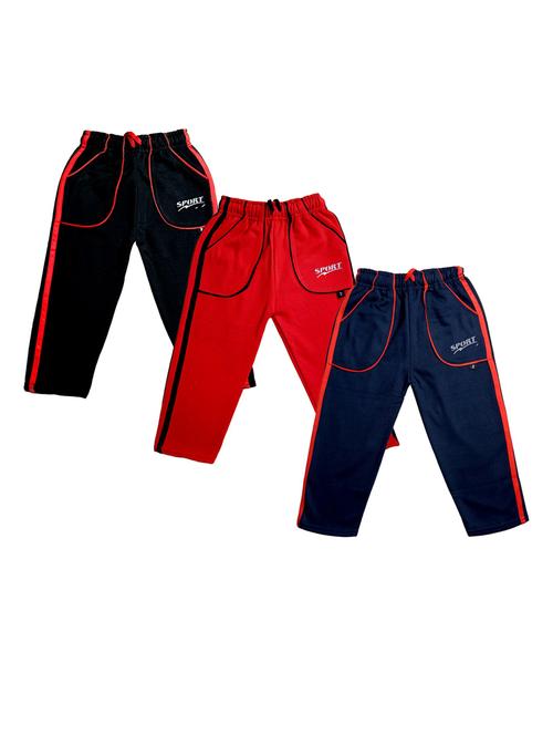 boys mid rise track pants combo - 19584598 - Very Small Image - 1