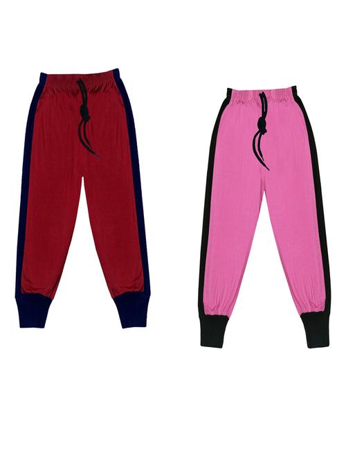 boys mid rise track pants combo - 19584793 - Very Small Image - 1