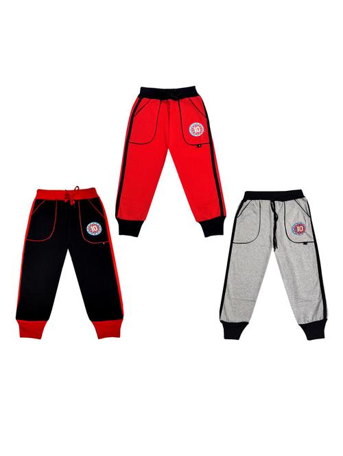 boys mid rise track pants combo - 19584846 - Very Small Image - 1