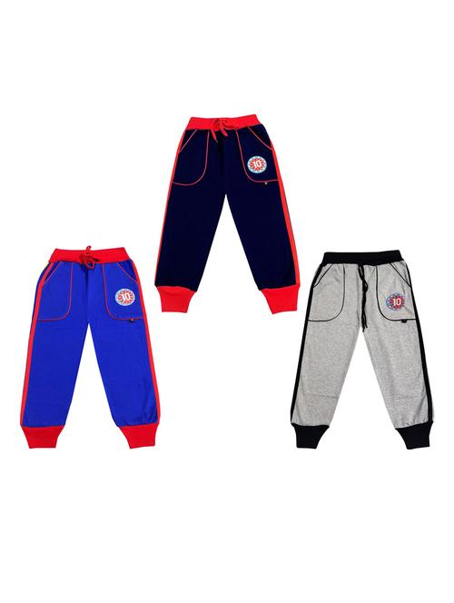 boys mid rise track pants combo - 19584851 - Very Small Image - 1