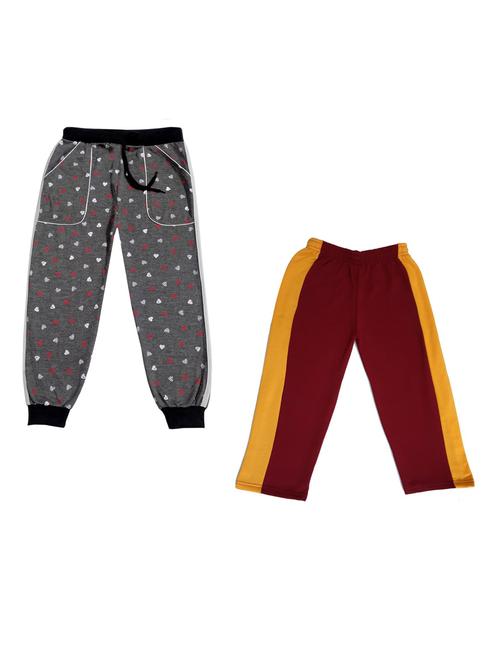 boys mid rise track pants combo - 19585059 - Very Small Image - 1