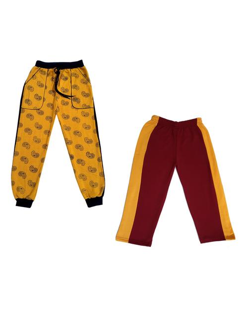 boys mid rise track pants combo - 19585060 - Very Small Image - 1