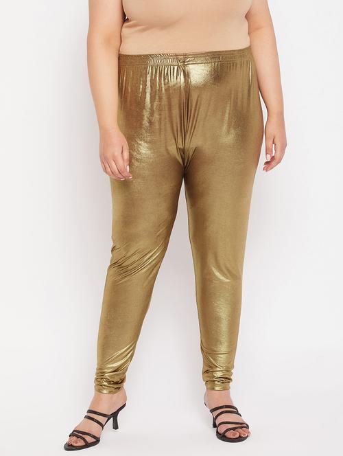 gold nylon leggings - 19586657 - Very Small Image - 1