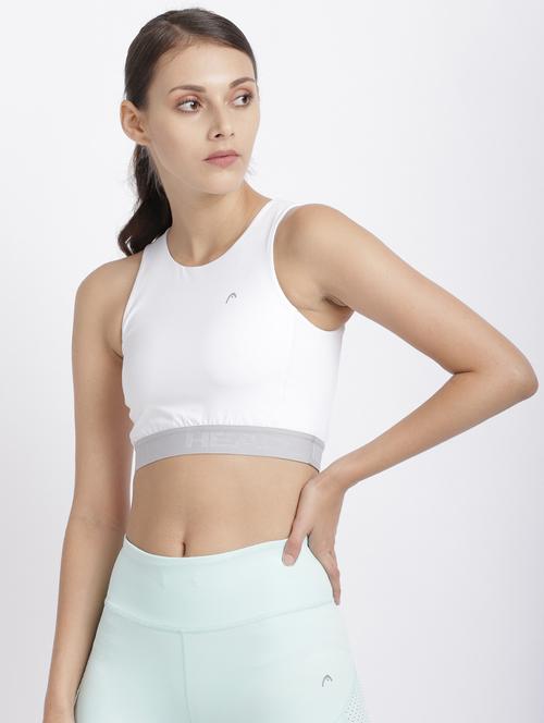 white polyamide sports bra - 19586722 - Very Small Image - 1