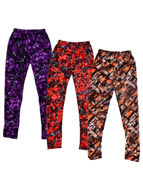 kids printed leggings combo - 19587115 - Very Small Image - 1