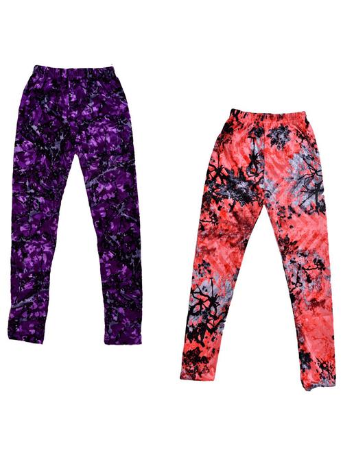 kids printed leggings combo - 19587120 - Very Small Image - 1
