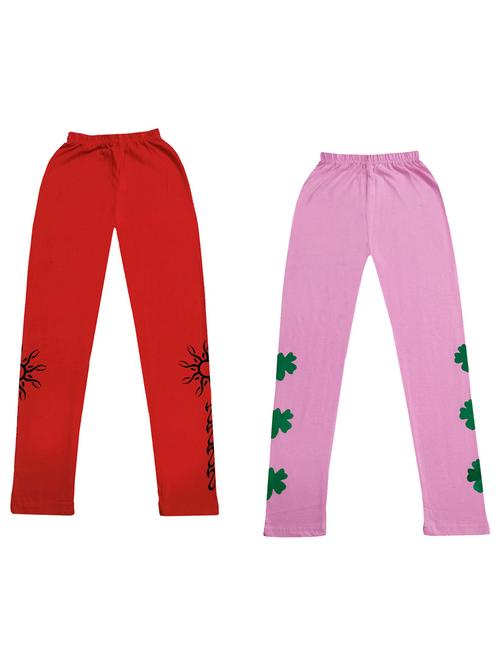 girls mid rise leggings combo - 19587547 - Very Small Image - 1