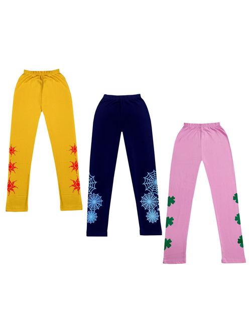 girls mid rise leggings combo - 19587600 - Very Small Image - 1