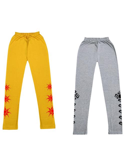 girls mid rise leggings combo - 19587910 - Very Small Image - 1