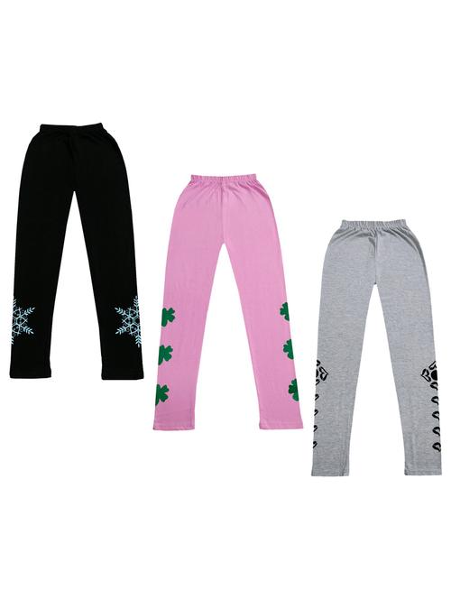 girls mid rise leggings combo - 19587914 - Very Small Image - 1