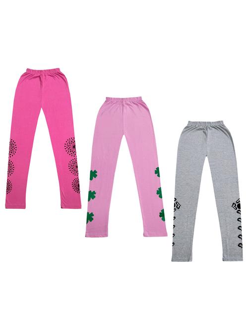 girls mid rise leggings combo - 19587918 - Very Small Image - 1