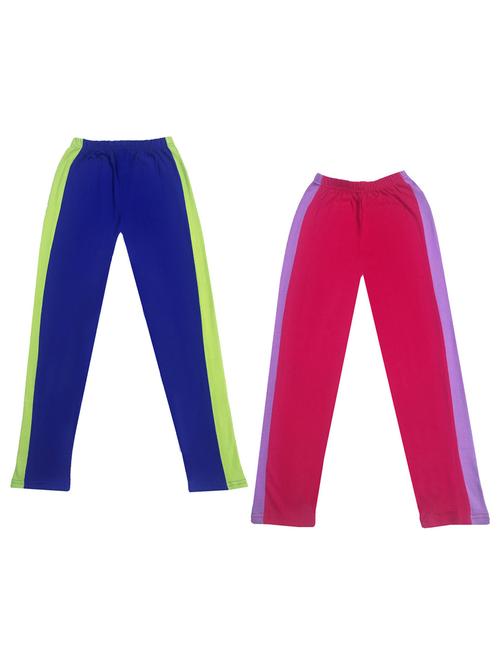 girls mid rise leggings combo - 19587924 - Very Small Image - 1