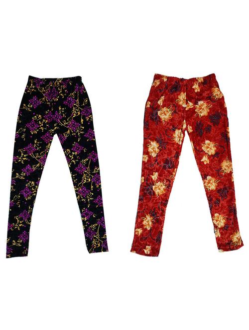 girls mid rise leggings combo - 19587970 - Very Small Image - 1