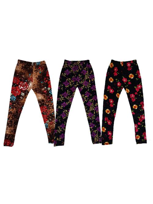 girls mid rise leggings combo - 19587979 - Very Small Image - 1
