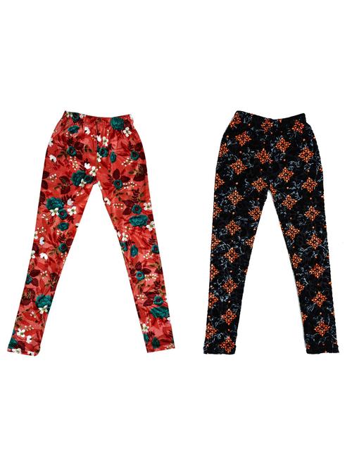 girls mid rise leggings combo - 19587985 - Very Small Image - 1