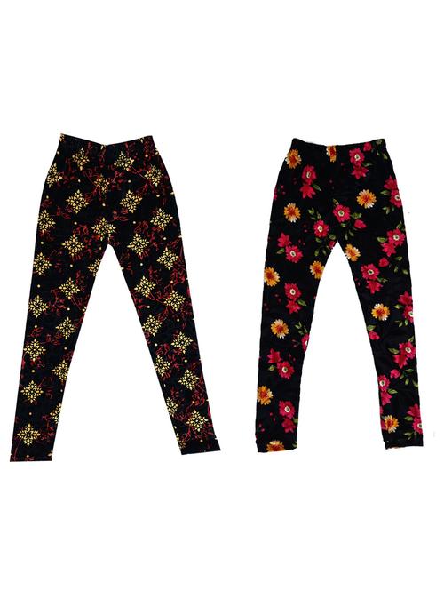 girls mid rise leggings combo - 19587993 - Very Small Image - 1