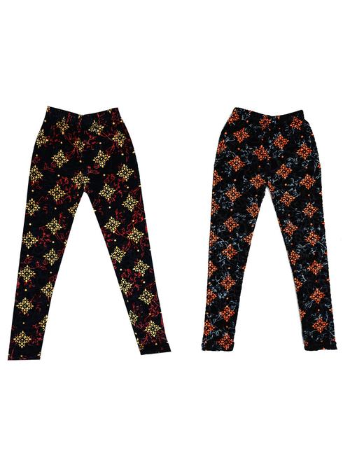 girls mid rise leggings combo - 19587995 - Very Small Image - 1