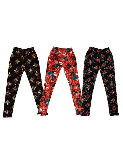 girls mid rise leggings combo - 19588001 - Very Small Image - 1