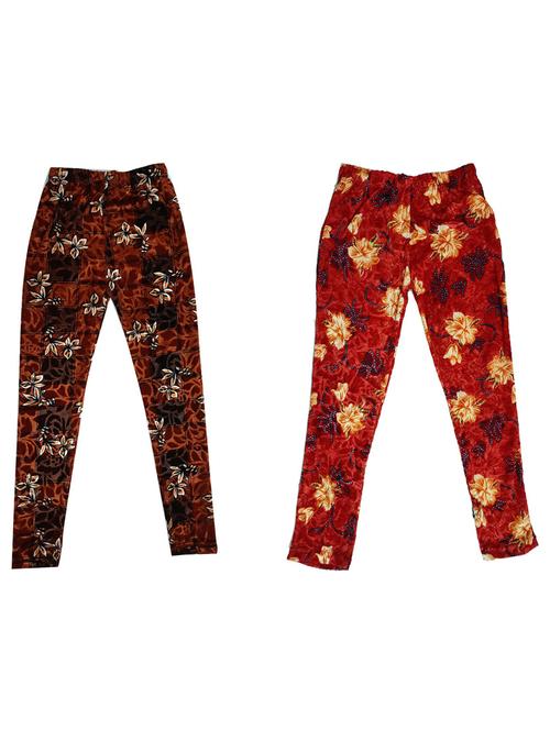 girls mid rise leggings combo - 19588005 - Very Small Image - 1