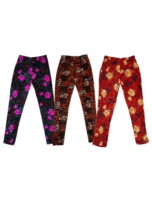girls mid rise leggings combo - 19588028 - Very Small Image - 1