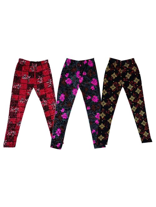 girls mid rise leggings combo - 19588050 - Very Small Image - 1