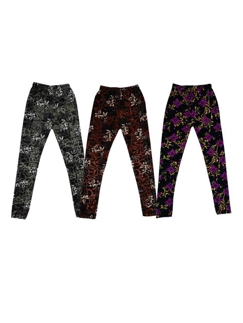 girls printed velvet leggings combo - 19588086 - Very Small Image - 1
