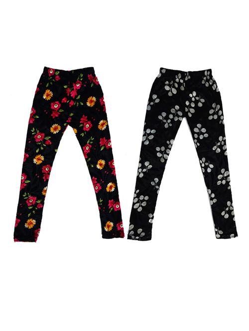 girls printed velvet leggings combo - 19588202 - Very Small Image - 1