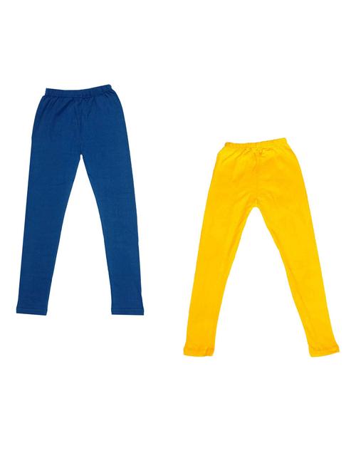 girls solid cotton leggings combo - 19588300 - Very Small Image - 1