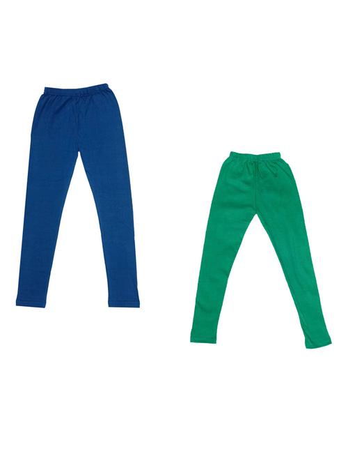 girls solid cotton leggings combo - 19588301 - Very Small Image - 1