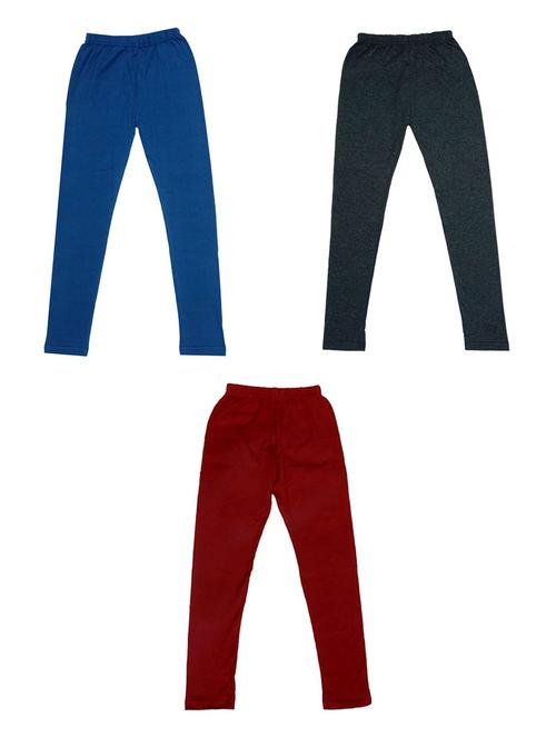 girls solid cotton leggings combo - 19588324 - Very Small Image - 1