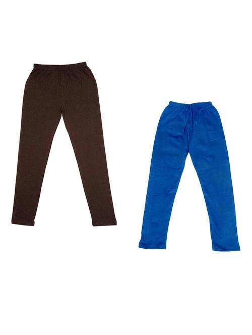 girls solid cotton leggings combo - 19588331 - Very Small Image - 1