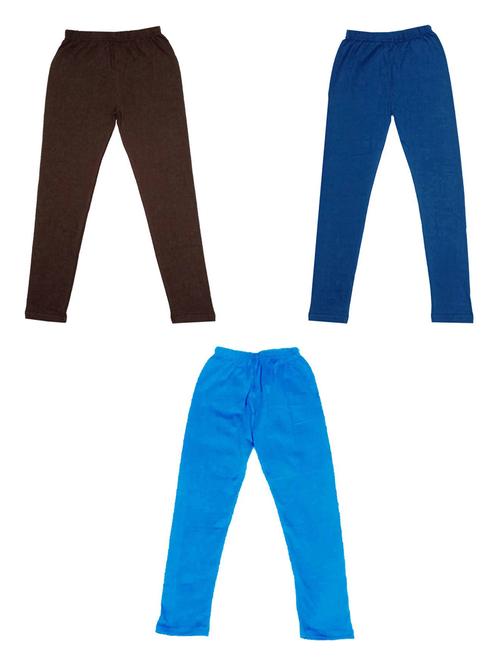 girls solid cotton leggings combo - 19588347 - Very Small Image - 1