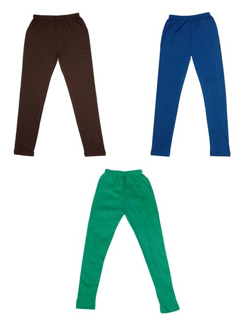 girls solid cotton leggings combo - 19588352 - Very Small Image - 1