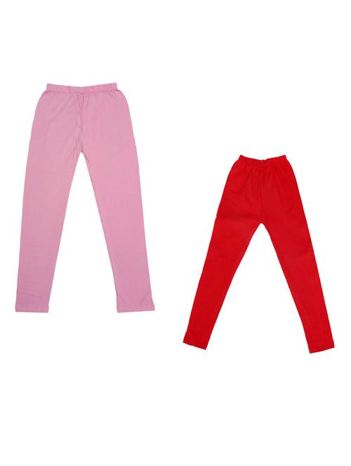 girls solid cotton leggings combo - 19588556 - Very Small Image - 1