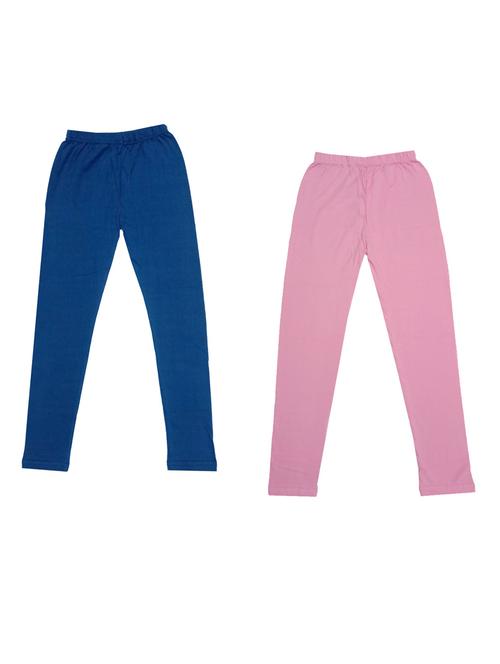 girls solid cotton leggings combo - 19588562 - Very Small Image - 1