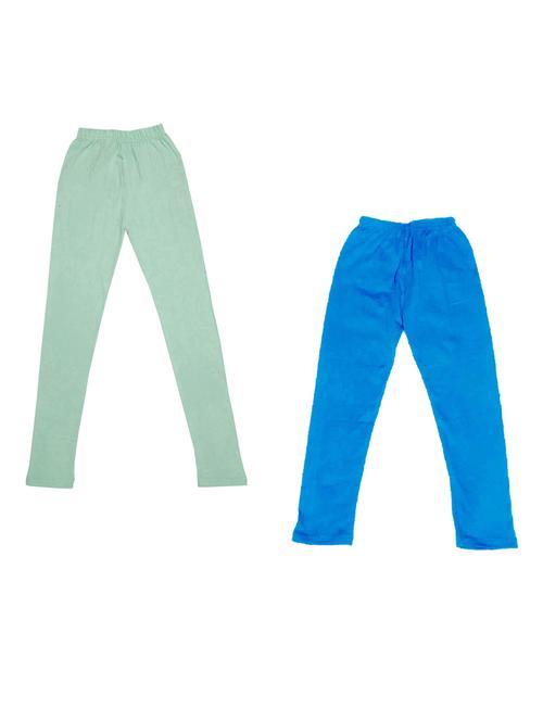 girls solid cotton leggings combo - 19588641 - Very Small Image - 1