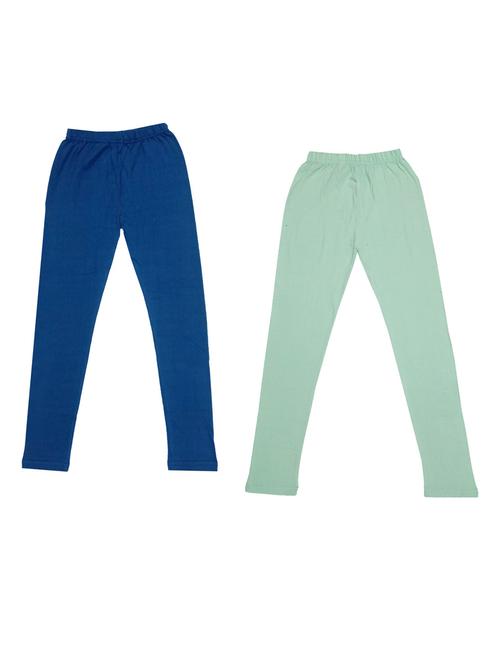 girls solid cotton leggings combo - 19588654 - Very Small Image - 1