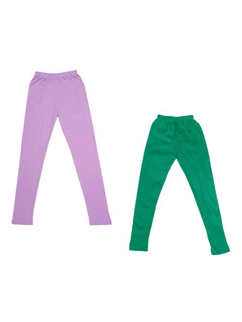 girls mid rise leggings combo - 19588696 - Very Small Image - 1