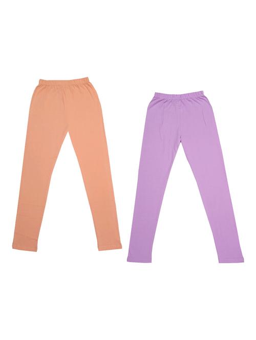 girls mid rise leggings combo - 19588713 - Very Small Image - 1