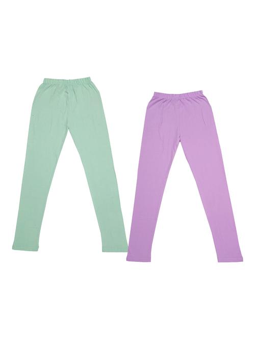 girls mid rise leggings combo - 19588714 - Very Small Image - 1